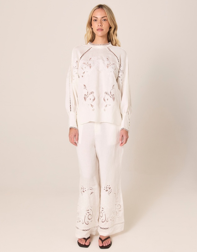 Fate + Becker - Aven Embroidered Blouse