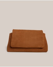 VESTIRSI - Celeste Cognac Clutch Crossbody Bag