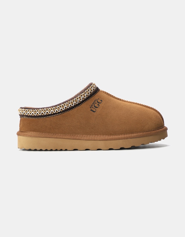 AusWooli Ugg Boots - Croydon Sheepskin Ankle Braid Slippers