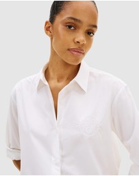Tommy Hilfiger - Oversized Fit Logo Embroidery Shirt