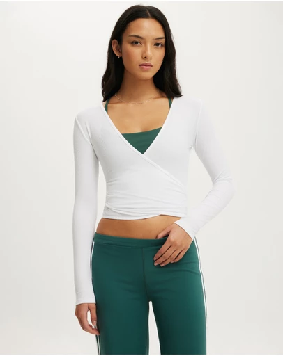 Cotton On Body Active - Active Wrap LS Top