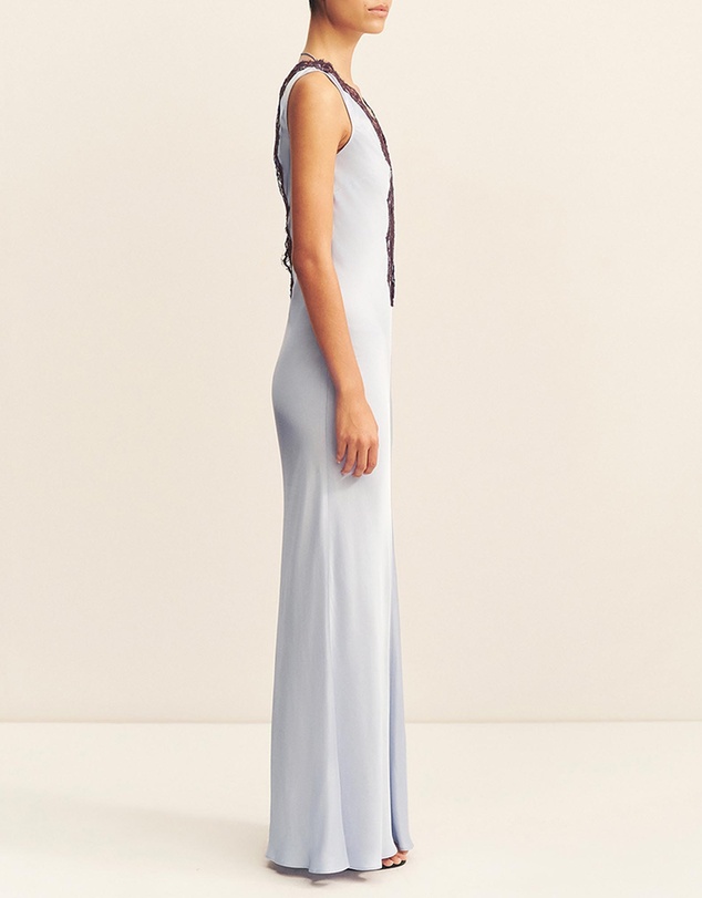 Shona Joy - Allegra Lace Plunged Maxi Dress - ICONIC EXCLUSIVE