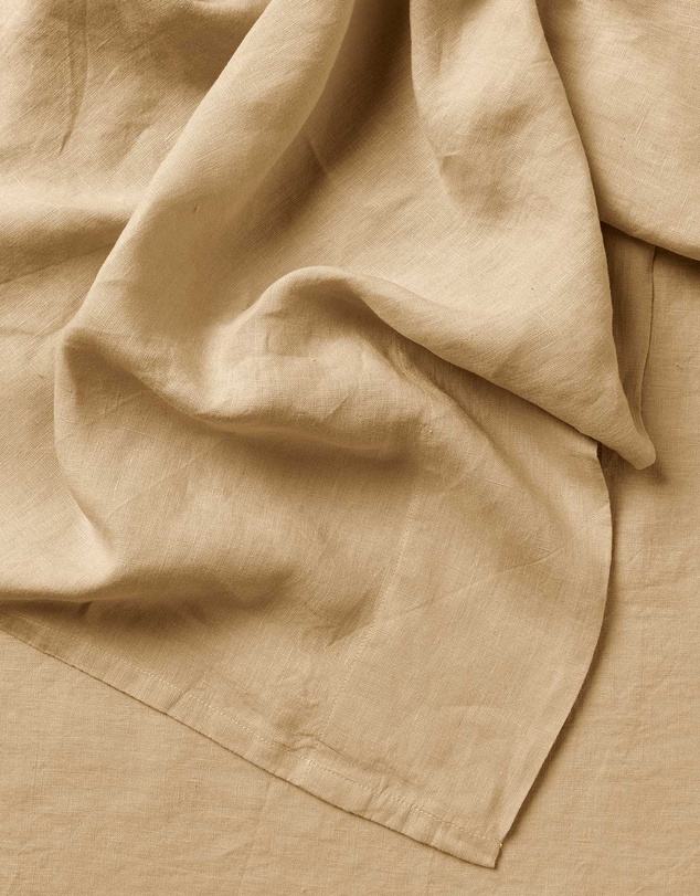 Aura Home - Evie Stonewash Organic Cotton Sheet Set in Caramel