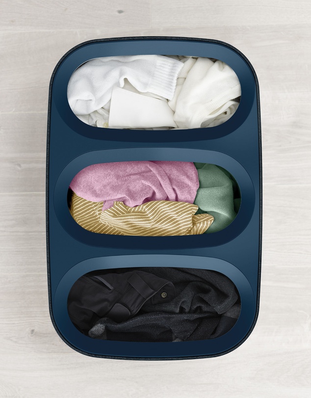 Joseph Joseph - Tota Trio 90L Laundry Separation Basket (Black)