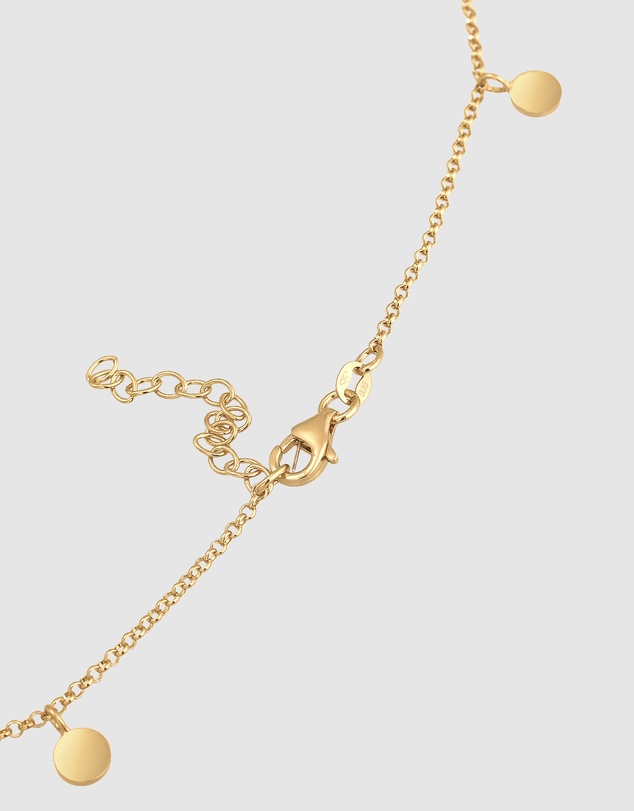 Elli Jewelry - Boho Choker Necklace in Gold-Plated 925 Silver