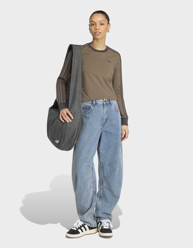 adidas Originals - HIGH RISE BARREL LEG DENIM PANT Womens