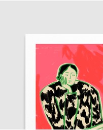 Olive et Oriel - Calm Woman Portrait by Sandra Poliakov Art Print