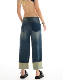 THE TALES - The Tales Selvedge Denim Cross Over Slouch Jeans