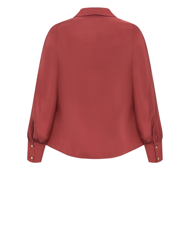 City Chic - Isabella Long Sleeve Tie Front Shirt