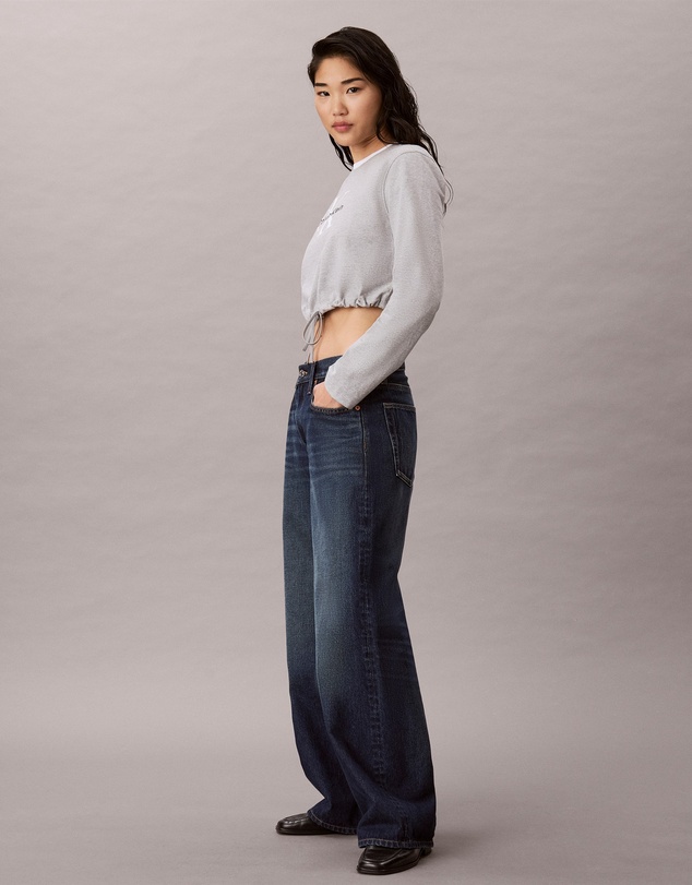 Calvin Klein Jeans - Monologo Cropped Drawstring Tee