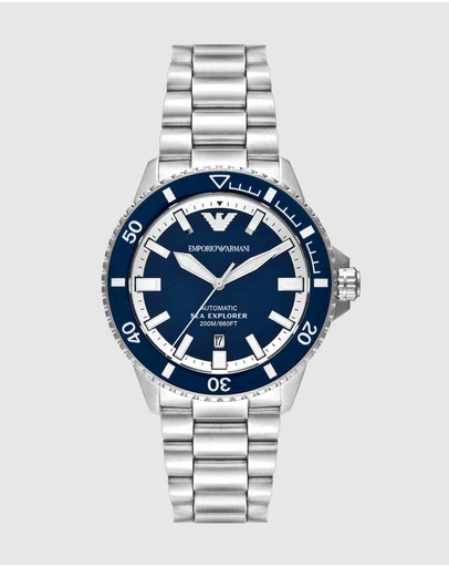 Emporio Armani - Silver Tone Analogue Watch