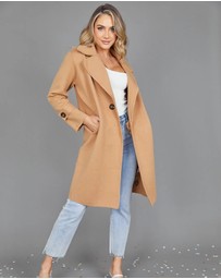 Esther & Co - Fireplace Coat - Camel