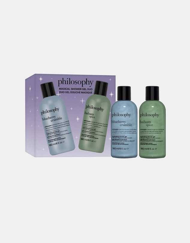 Philosophy - Philosophy Magical Shower Gel Duo Set 2 X 180mL Blueberry Crumble Baslam Spice