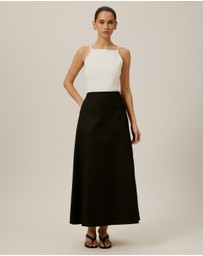 Tussah - A-Line Midi Skirt