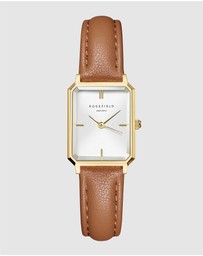 Rosefield - The Octagon XS Brown Leather Watch