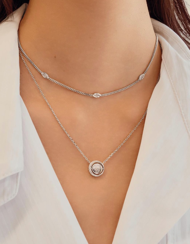 Ania Haie - Silver Evil Eye Station Necklace