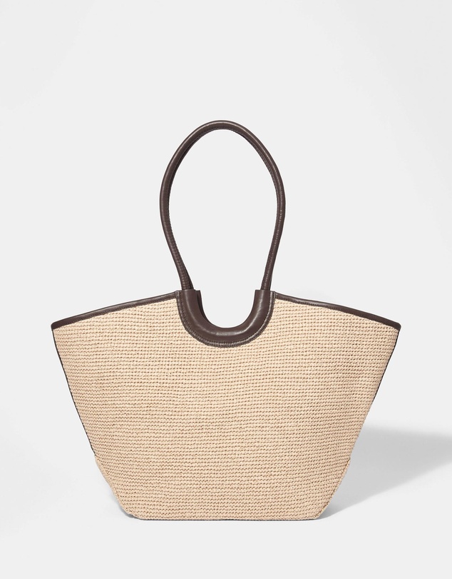 & Other Stories - Leather-Detailed Straw Tote