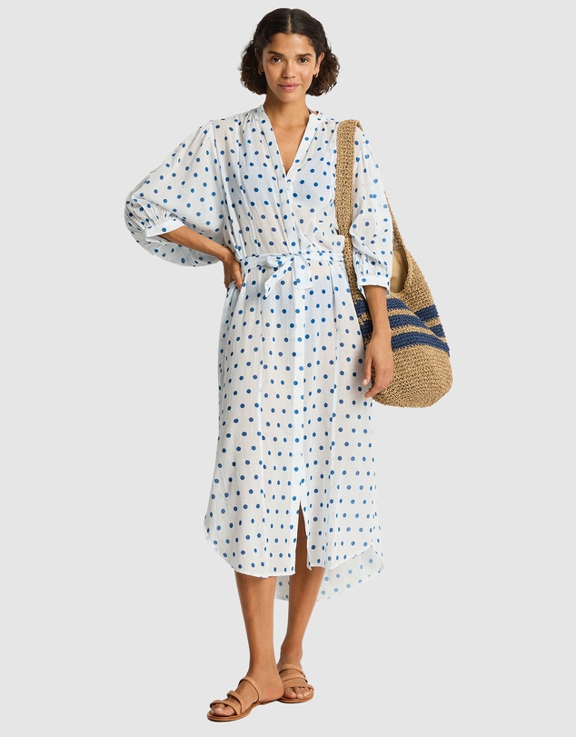 Sea Level Australia - Dottie Boho Long Shirt Dress