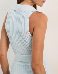 Atmos&Here - Joni Sleeveless Rib Knit Midi Dress