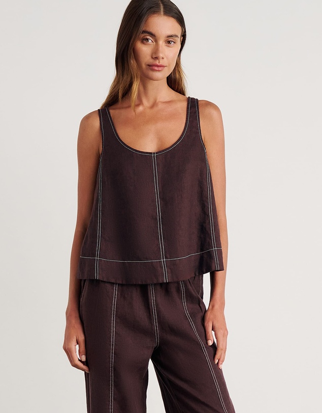 Jag - Sabine Linen Scoop Cami