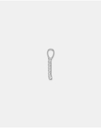 Zoe Olivia - 9K White Gold Lab Grown Diamond Initial L Pendant