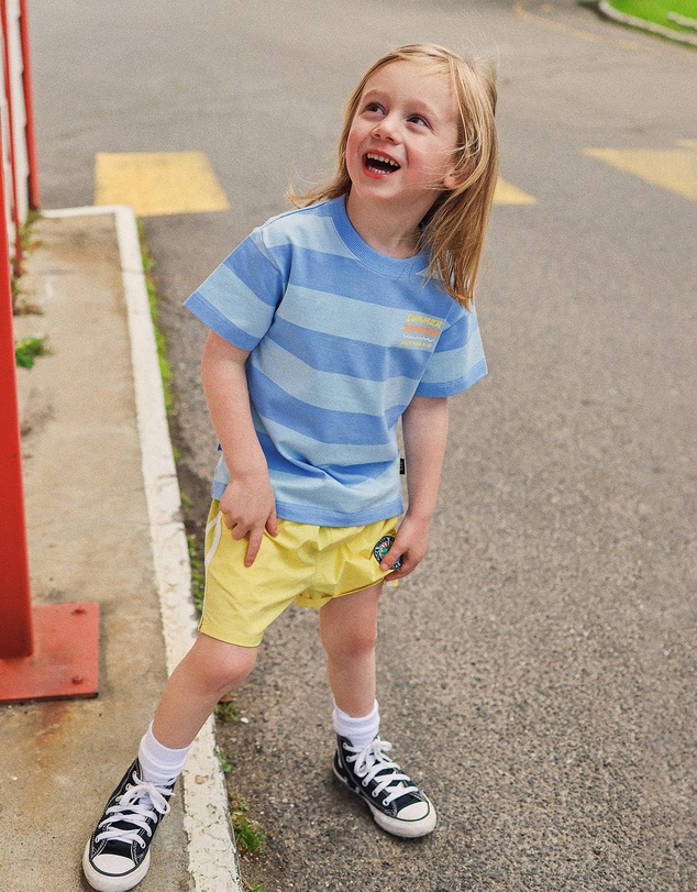 Rock Your Kid - Vince Tee in Blue Stripe