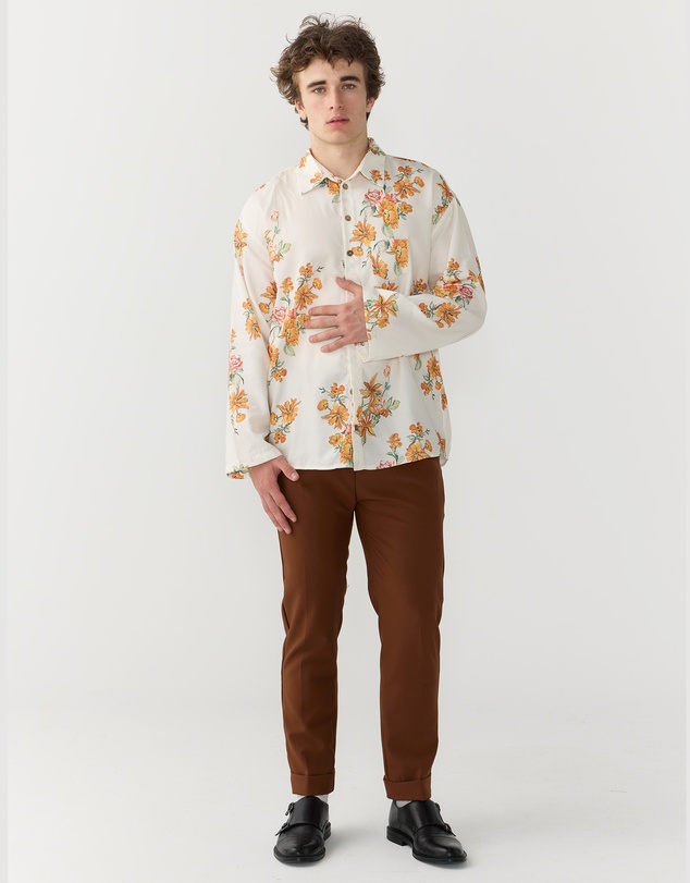 Justin Cassin - Aura Floral Open Sleeve Shirt