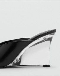 M.N.G - Leather Wedge Shoe