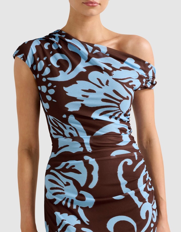 Forever New - Paris Draped Mesh Midi Dress