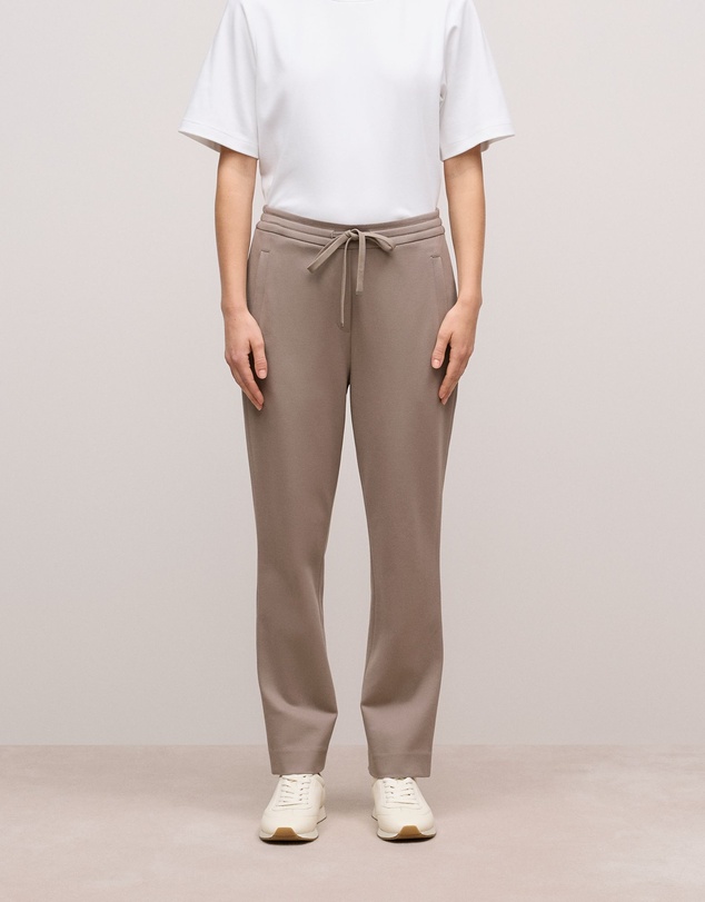Trenery - Ponte Straight Leg Pant in Cinder