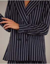 Amelius - Polo Linen Pinstripe Blazer