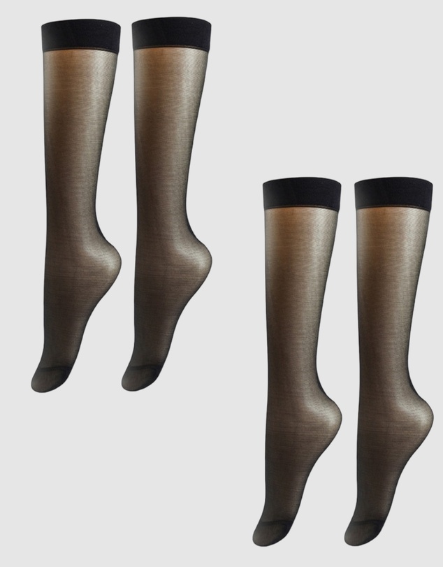 High Heel Jungle - Ultra Sheer Calf Socks - 2 Pack