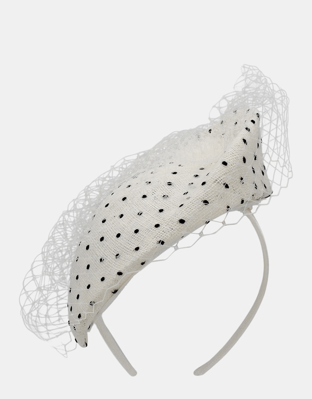 Morgan & Taylor - Willow Fascinator in Ivory White