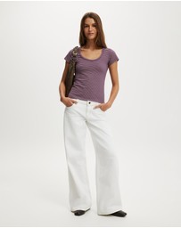 Cotton On - Everyday Smooth Scoop Neck Tee