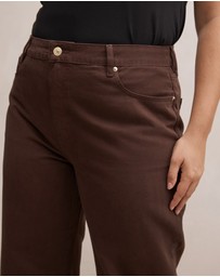Forever New Curve - Gia Curve High Rise Wide Leg Jeans