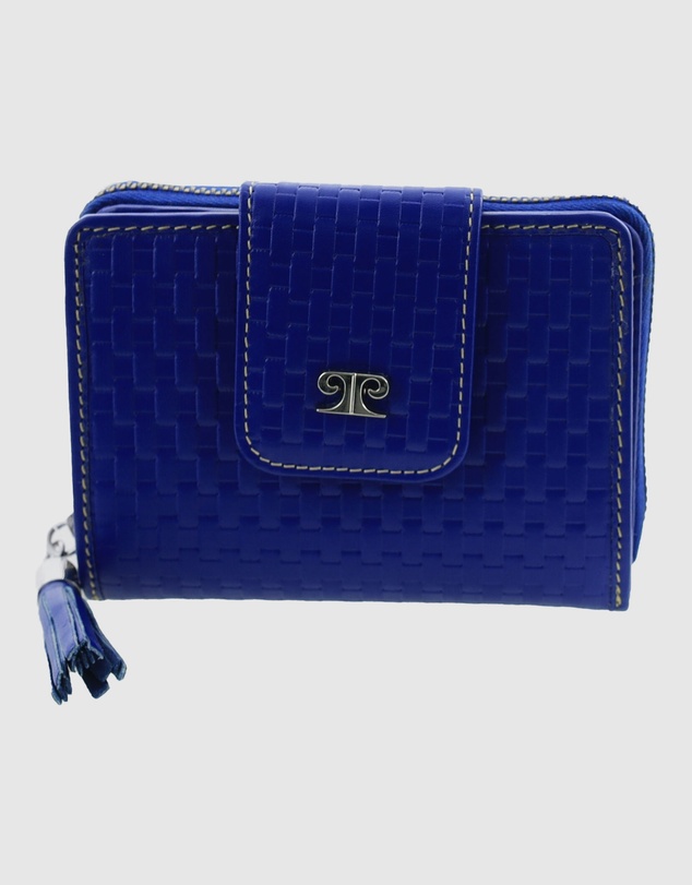 Pierre Cardin - Woven Leather Zip-Around Bi-Fold Wallet with RFID