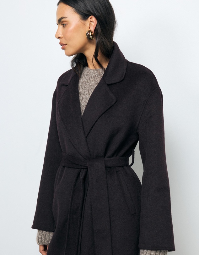 AERE - Chloe Double Faced Wool Blend Coat