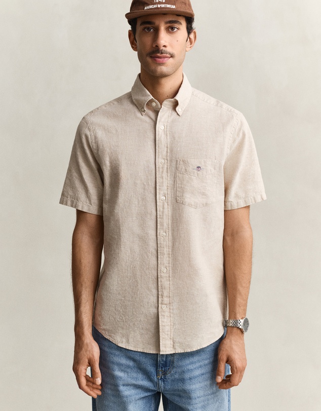 Gant - Cotton Linen Short Sleeve Shirt