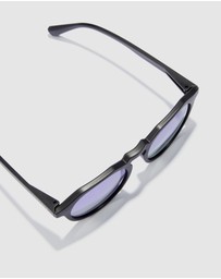 Hawkers Co - Polarized Black Blue Warwick Raw Sunglasses for Men and Women UV400