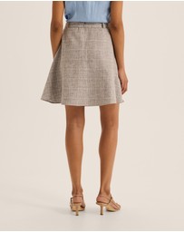 Review - Devon Check Mini Skirt