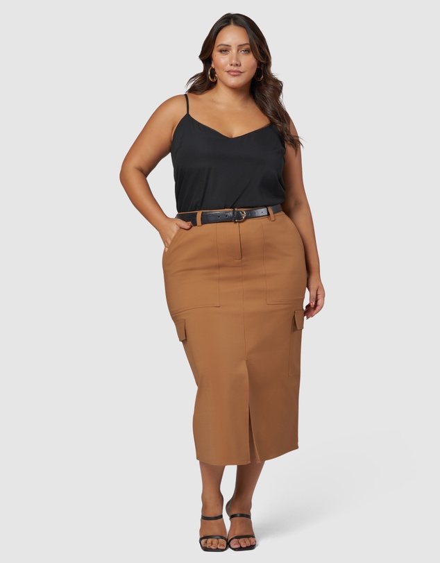 Something 4 Olivia - Tasmin Midi Cargo Skirt
