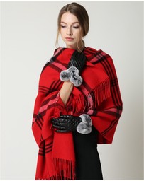 Ozwear Connection Uggs - Ugg 100% Australian Merino Wool Reversible Wrap Red