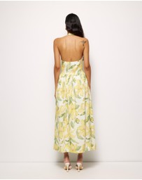 AERE - Sani Halter Linen Midi Dress