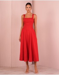 Azzurielle - Taubie Full Skirt Midi Dress