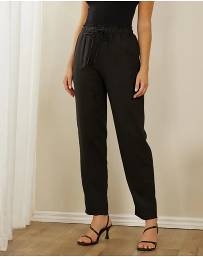 Atmos&Here - Alis Linen Blend Pants