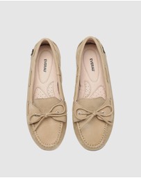 EVERAU - EverAU Ugg Monty Cow Leather Upper Loafer Oxfords Flats