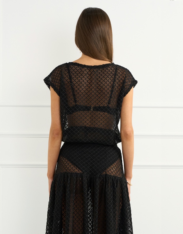 Aqua Blu Australia - Black Vera T-Shirt