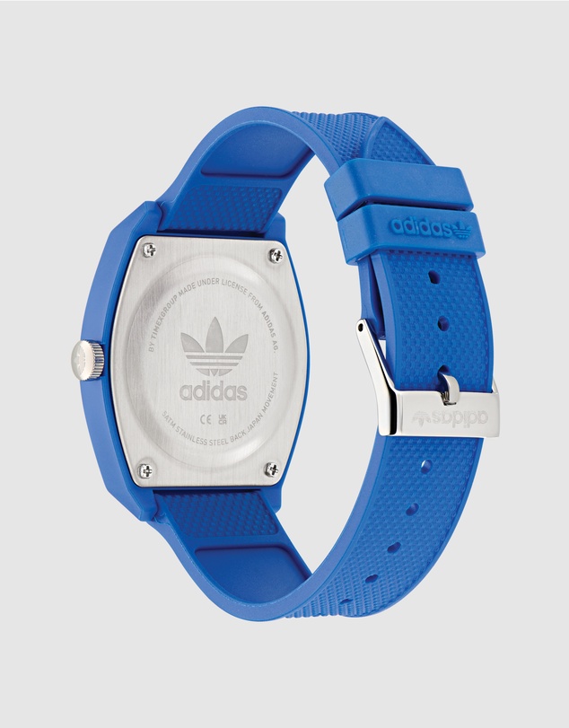adidas Originals - Project Two Analogue 38mm Black Dial and Blue Resin Strap