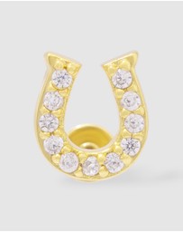 Wanderlust + Co - Lucky Flat Back Earring