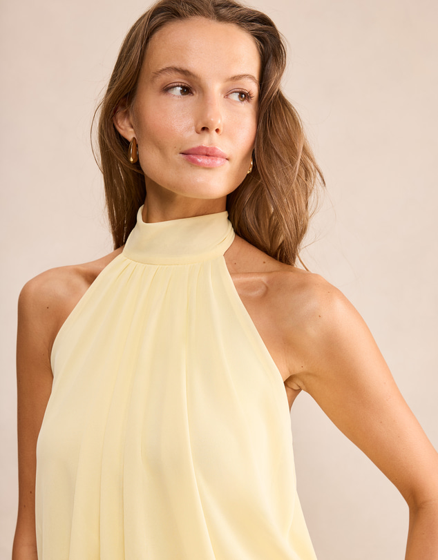 Forever New - Layne Bubble Waist Halter Neck Top